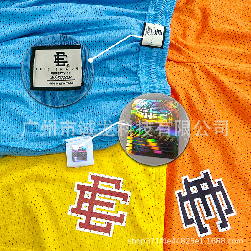 Eric Emanuel EE's new summer gym sports shorts, jogging training mesh, breathable and relaxing