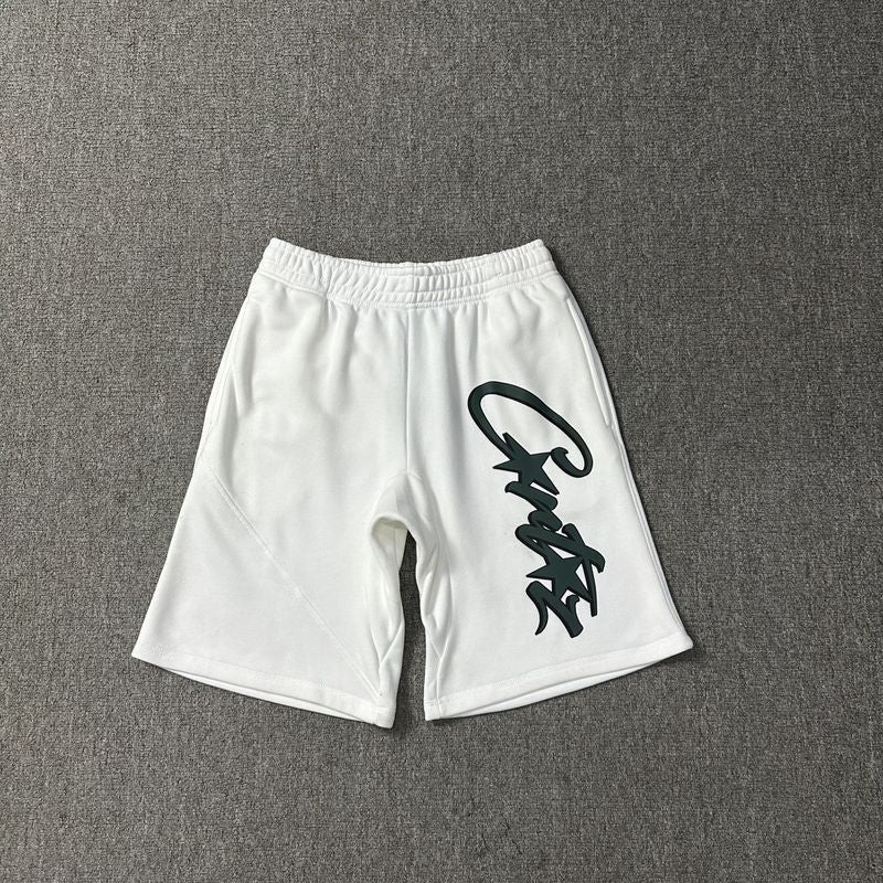 Corteiz classic Evil Island print summer street loose casual hip-hop five-inch shorts for men